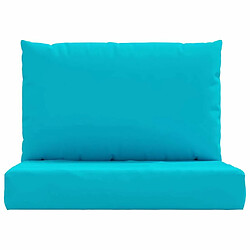 Acheter Maison Chic Lot de 2 Coussins Confort,Coussins de palette turquoise tissu Oxford -GKD51429