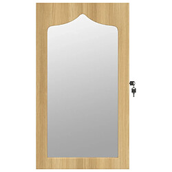 Avis vidaXL Armoire à bijoux avec miroir murale 37,5x10x67 cm