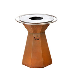 Brasero Le Churrasco Pyramidal Acier Corten Ø 70 cm - Plancha Tonio