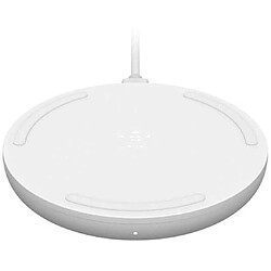 Chrono Tapis de charge sans fil Boost Charge 10 W (chargeur sans fil rapide certifié Qi pour iPhone, AirPods, Samsung, Google et plus, adaptateur secteur inclus),(blanc)