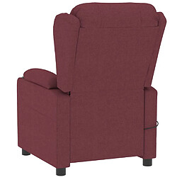 Acheter vidaXL Fauteuil de massage Rouge bordeaux Tissu