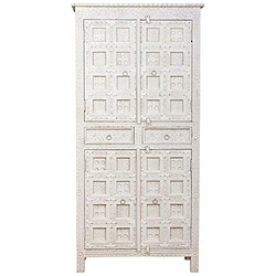 Acheter Garde-robe Alexandra House Living Blanc Bois de manguier 93 x 192 x 45 cm