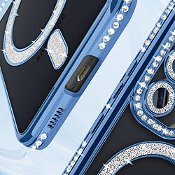 Acheter Avizar Coque Diamant pour Samsung Galaxy S23 MagSafe Contour Strass Bleu Clair