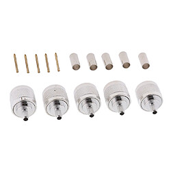 5pcs Connecteur Mâle à Sertir Pour Câble Coaxial (ksr) Lmr195 Rg58 Rg142