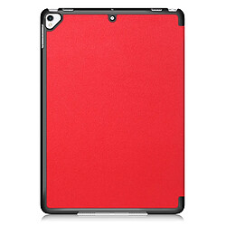 Avis Etui en PU avec support tri-pliure rouge pour votre Apple iPad 10.2 (2019)