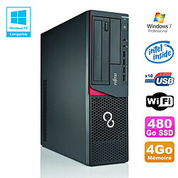 PC Fujitsu E720 E85+ SFF G3220 3GHz 4Go 480Go Graveur WIFI W7 - Occasion