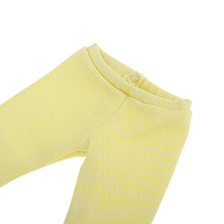 Avis 1/4 poupée coloré crayon pantalon pour vêtements de poupée BJD pantalons skinny jaune