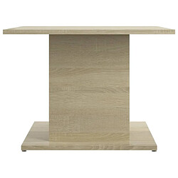 Maison Chic Tabls basse,Table Console pour salon Chêne Sonoma 55,5x55,5x40 cm Aggloméré -MN82204 pas cher