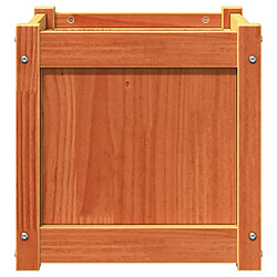 Acheter vidaXL Jardinière cire marron 40x40x40 cm bois de pin massif