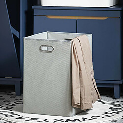 SoBuy BZR114-BArmoire à Linge Meuble Bas de Salle de Bain Corbeille à Linge Meuble de Rangement avec 1 Tiroir et 1 Panier à Linge Amovible Bleu pas cher