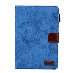 Etui en PU avec support et porte-cartes bleu pour votre Apple iPad mini (2021)