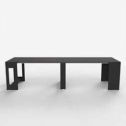 Acheter Ahd Amazing Home Design Table console extensible peu encombrante 237cm pour salon moderne Garda | Couleur: Noir