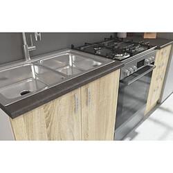 Acheter Cstore SARA Cuisine complete modulable - 5 éléments - Décor chene sonoma - L 180 cm - Plan de travail non inclus