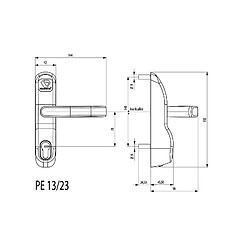 Vachette Module Antipanique PREMIUM EVOLUTION PE1323 MEBC finition blanc