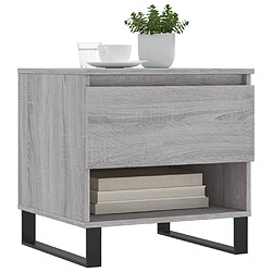 Avis Maison Chic Lot de 2 Tables basses,Table Console pour salon sonoma gris 50x46x50 cm bois d'ingénierie -MN42934