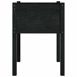 Acheter Maison Chic Jardinière,Bac à fleurs - pot de fleur Noir 50x50x70 cm Bois de pin massif -GKD98500