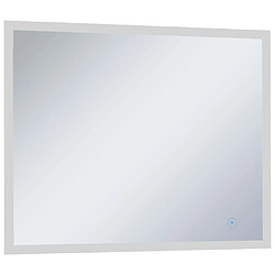 Avis Maison Chic Miroir mural à LED et capteur, Miroir mural de salle de Bain tactile 80x60 cm -MN65923