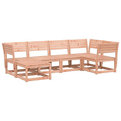 Maison Chic Salon de jardin 6 pcs | Ensemble de Table et chaises | Mobilier d'Extérieur bois massif douglas -GKD78126