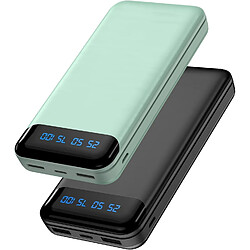 SANAG Power Bank, Lot De 2 Batteries Externes 16000 Mah 3 A Charge Rapide Chargeur Portable Avec Écran Lcd, Petite Batterie Externe Aaber Stark Pour Téléphone Portable Avec Iphone 15 14 13 12 Pro 2