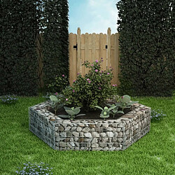 Maison Chic Jardinière,Lit surélevé - Bac à fleurs - pot de fleur à gabion hexagonale 200x173x40 cm -GKD15764