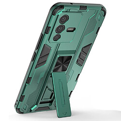 Coque en TPU anti-griffes avec béquille, vert pour votre Vivo S12