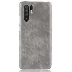 Wewoo Coque antichoc Litchi Texture PC + PU pour HuP30 Pro (Gris)