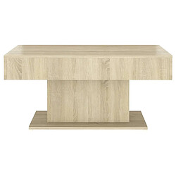 Avis vidaXL Table basse chêne sonoma 96x50x45 cm bois d'ingénierie