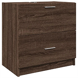 vidaXL Meuble d'évier chêne marron 59x37x59 cm bois d'ingénierie