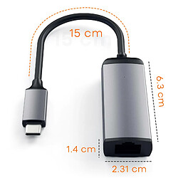 Avis Adaptateur Satechi USB-C vers Ethernet, Gris