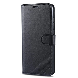 Etui en PU avec support noir pour votre Huawei Honor 9A