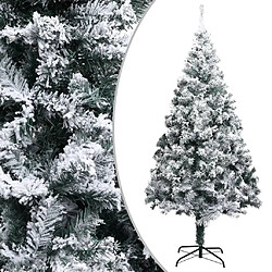 vidaXL Sapin de Noël artificiel LED et flocons de neige Vert 400 cm