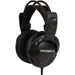 Casque avec Fil, DJ Headphones Over Ear Fermé Professionnel, Jack 3.5 mm, , Noir, KOSS, UR20