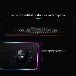 Acheter Tapis de souris de jeu RVB 340 × 245 × 3 mm Tapis de souris LED avec base en caoutchouc antidérapant, tapis de souris souple pour clavier d'ordinateur pour MacBook, PC, ordinateur portable, bureau