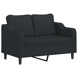 Avis Maison Chic Ensemble de canapés 2 pcs avec coussins, Canapé droit Sofa pour Salon noir tissu -GKD120320