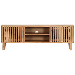 Maison Chic Meuble TV scandinave - Banc TV pour salon 130 x 30 x 45 cm Bois d'acacia massif -MN35677