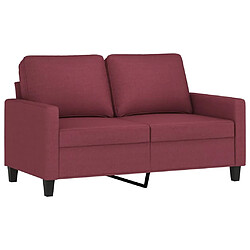 Avis Maison Chic Ensemble de canapés 2 pcs avec coussins, Canapé droit Sofa pour Salon Rouge bordeaux Tissu -GKD459621