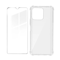 Avizar Pack Protection pour Honor X8 5G Coque Renforcée + Verre Trempé Transparent