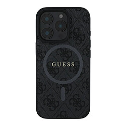 Guess Maroquinerie Guess Coque iPhone 16 Pro MagSafe - Noir