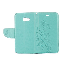 Wewoo Housse Étui vert pour Samsung Galaxy A3 2017 / A320 Papillons Amour Fleurs Gaufrage Horizontal Flip en cuir avec support & Slots de cartes Portefeuille & Longe pas cher