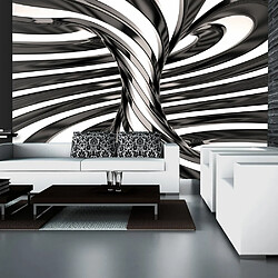 Artgeist Papier peint - Black and white swirl [147x105]