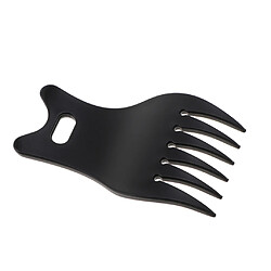 Peigne de cheveux gras de cheveux en plastique large professionnel de style coiffant les peignes noirs de levage pas cher