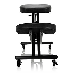 Tabouret de genou ORTHONI avec vérin à gaz Similicuir noir hjh OFFICE