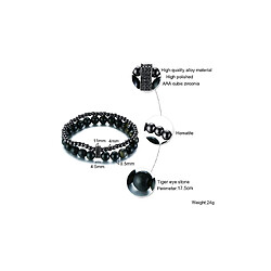 YP Select Bracelet double tour perlé fait main - 1 noir