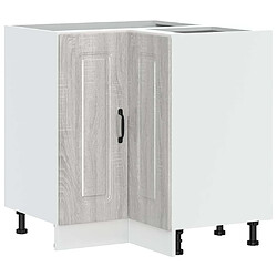 vidaXL Armoire d'angle de cuisine Kalmar sonoma gris bois d'ingénierie