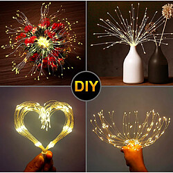 Avis Lampe 3D LED étoile feu d'artifice suspendue Maclean MCE419 lumière décorative 4xAA 8 modes IP44 blanc chaud avec télécommande