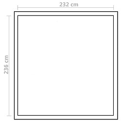 vidaXL Serre renforcée en aluminium avec cadre de base 6,05 m² pas cher