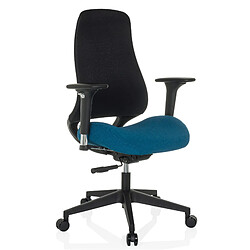 Chaise de bureau / chaise pivotante HENFIELD B Tissu bleu foncé hjh OFFICE