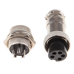 Avis GX16 5 Pins Fiche de Connexion Aviation Femelle Mâle en Métal pour Instruments, Postes et Ordinateur