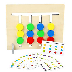 Universal Jouets d'apprentissage Diaporama Puzzle Couleurs et fruits assortis Cerveau Contestateur C Jeux Jouets éducatifs en bois