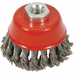 Silverline 868901 Brosse à fils métalliques torsadés 75 mm